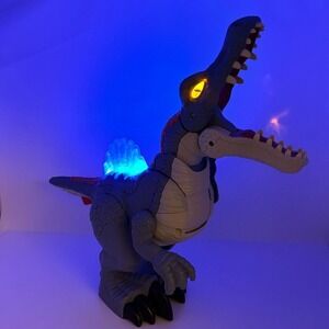 Imaginext Jurassic World Ultra Snap Spinosaurus Dinosaur Toy 20" Lights & Sound